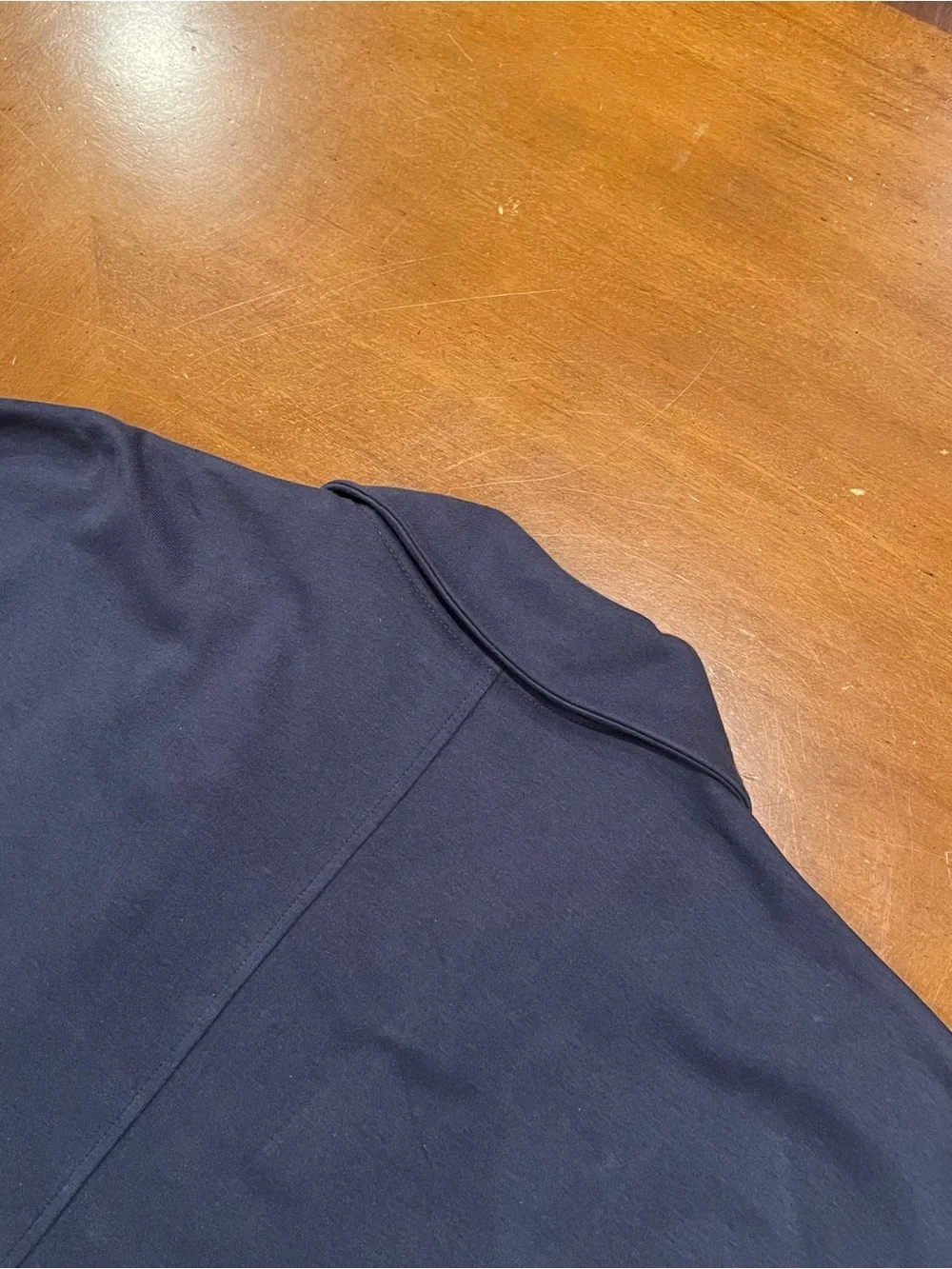 Pact Women’s Airplane Relaxed Blazer French Navy Heather XS Travel Double Knit
